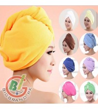 2 Pcs Microfiber Hair Towel-Turban Dry Hair Cap